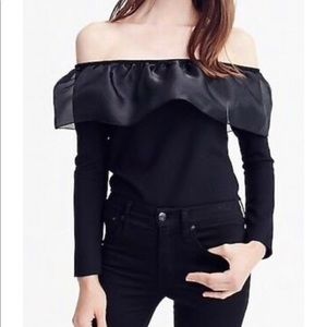 NWT J. Crew Organza ruffle top